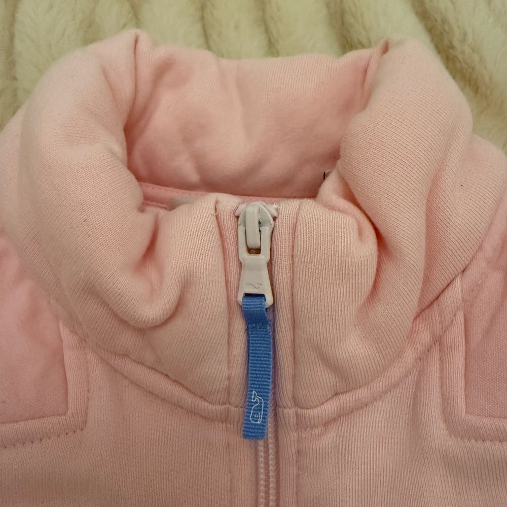 Vineyard Vines Light Pink Half-Zip Sweatshirt - Picture 2 of 6